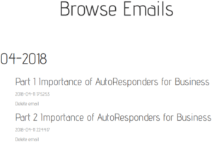 saved emails miMails email designer